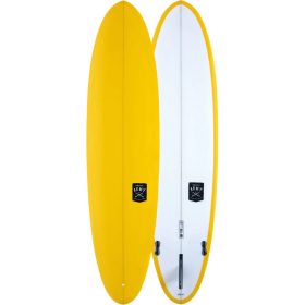 Creative Army Huevo PU Longboard Surfboard Lemon Chrome, 6ft 10in