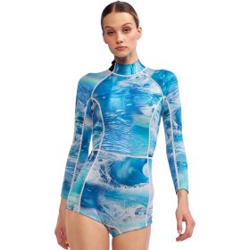 Cynthia Rowley Water Camo .5mm Spring Wetsuit - Women's Blue Rainbow, L