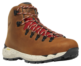 Danner Mountain 600 Evo GORE-TEX Hiking Boots for Men | Bass Pro Shops - Mocha Brown/Rhodo Red - 10M