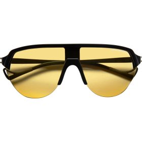 District Vision Nagata Speed Blade Sunglasses Black/D+ Sports Yellow, One Size