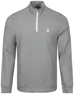 Extracurricular TechSoft Avery Mock Neck Quarter Zip Men's Golf Pullover - Grey, Size: Small