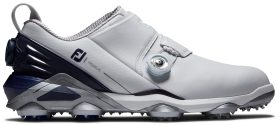 FootJoy Tour Alpha Dual BOA Golf Shoes - White/Navy/Grey - 9.5 - M