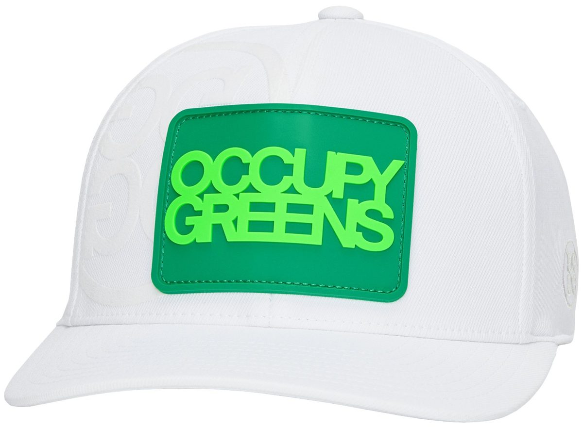 G/FORE Occupy Greens Stretch Twill Snapback Men's Golf Hat - White