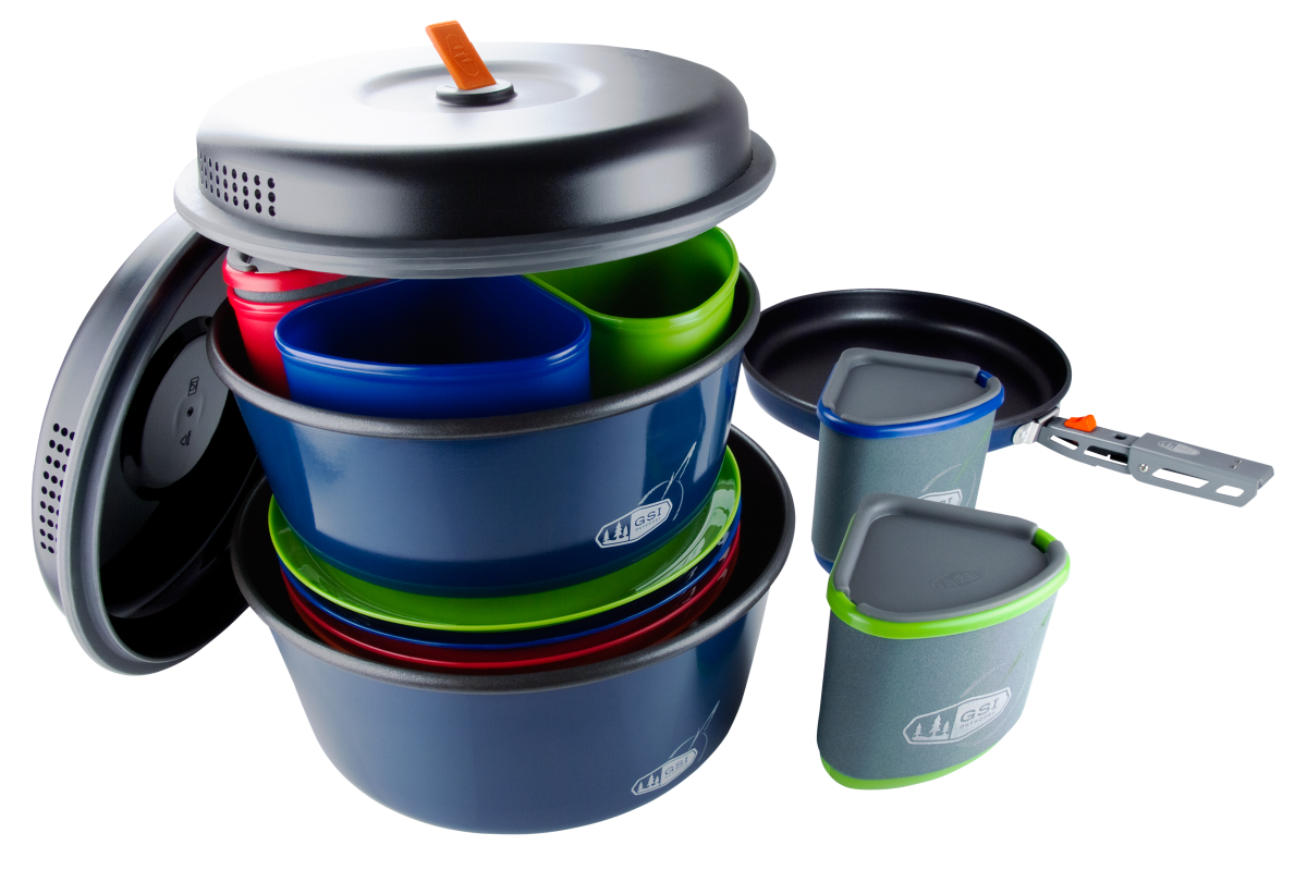 GSI Outdoors Bugaboo 23-Piece Ceramic Camper Cook Set