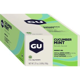 GU Energy Gel - 24 Pack Cucumber Mint, 24 PACK