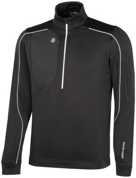 Galvin Green Dave Insulating Midlayer Men's Golf Pullover - Black, Size: Small