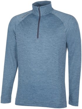 Galvin Green Dion Insulating Midlayer Men's Golf Pullover - Blue, Size: Medium