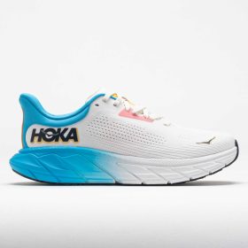 HOKA Arahi 7 Women's Running Shoes Blanc de Blanc/Swim Day