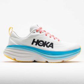 HOKA Bondi 8 Women's Running Shoes Blanc de Blanc/Swim Day