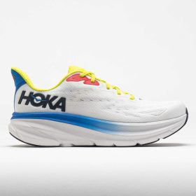 HOKA Clifton 9 Men's Running Shoes Blanc de Blanc/Virtual Blue