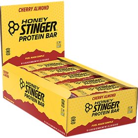 Honey Stinger Protein Bar - 10g - 15 Pack Dark Chocolate Cherry Almond, 10 Gram