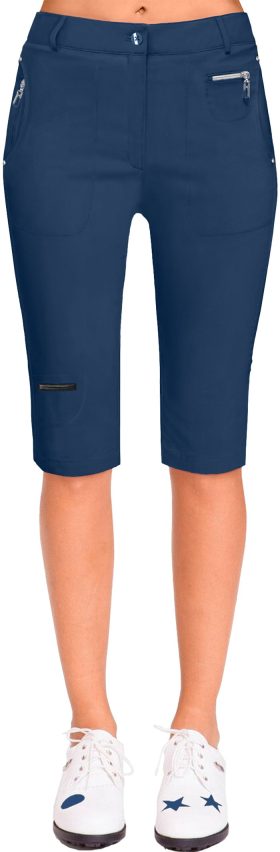 Jamie Sadock Womens Airwear Hybrid Knee Capri Golf Pants - Blue, Size: 2