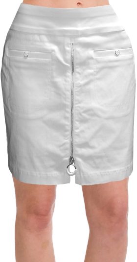 Jamie Sadock Womens Skinnylicious 16 Inch Golf Skort - White, Size: 0