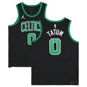 Jayson Tatum Boston Celtics Autographed Black Jordan Brand 2022-23 Statement Edition Swingman Jersey