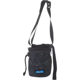 KAVU Peak Seeker Chalk Bag Black Topo, One Size