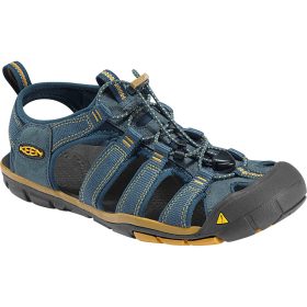 KEEN Clearwater CNX Sandal - Men's Midnight Navy/Golden Yellow, 10.5