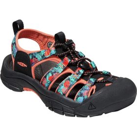 KEEN Newport H2 Sandal - Women's Black Multi/Coral, 11.0