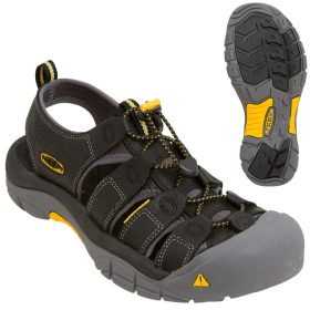 KEEN Newport Sandal - Men's Black/Yellow, 13.0