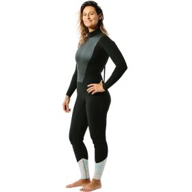 Kassia Surf 3/2 La Luna Back-Zip Fullsuit Wetsuit - Women's Black/Moon, L/10