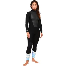 Kassia Surf 4/3 Of Earth Back-Zip Wetsuit - Women's Black/Sky, M/8