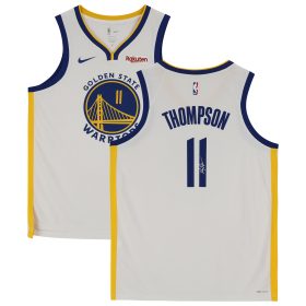 Klay Thompson Golden State Warriors Autographed White Nike 2022-2023 Association Swingman Jersey