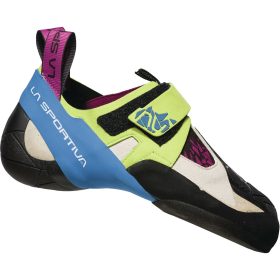 La Sportiva Skwama Climbing Shoe - Women's Apple Green/Cobalt Blue, 35.5