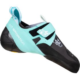 La Sportiva Skwama Vegan Climbing Shoe - Women's Carbon/Turquoise, 33.5