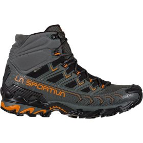 La Sportiva Ultra Raptor II Mid GTX Hiking Boot - Men's Carbon/Hawaiian Sun, 42.5