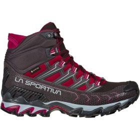 La Sportiva Ultra Raptor II Mid GTX Hiking Boot - Women's Carbon/Red Plum, 36.0