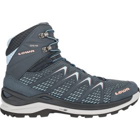 Lowa Innox GTX Mid Hiking Boot - Women's Steel Blue/Salmon, 6.5
