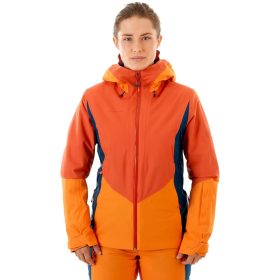 Mammut Casanna HS Thermo Hooded Jacket - Women's Pepper/Cheddar/Wing Teal, M