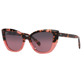 Maui Jim Blossom Glass Polarized Sunglasses for Ladies - Pink Havana with Rose/Maui Rose
