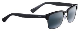 Maui Jim Kawika Polarized Sunglasses - Gloss Black/Antique Pewter/Neutral Gray - Small