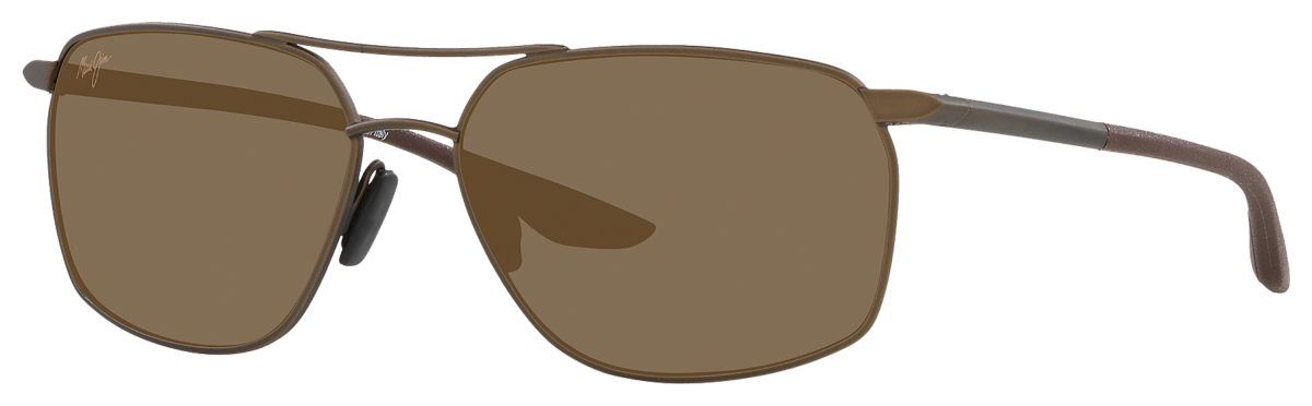 Maui Jim Puu Kukui Glass Polarized Sunglasses - Brown/HCL Bronze - X-Large