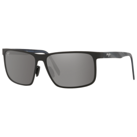 Maui Jim Wana Glass Polarized Sunglasses - Matte Black/Gray - X-Large