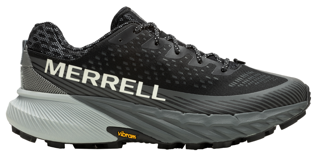 Merrell Agility Peak 5 Trail Running Shoes for Men - Black/Granite - 11.5M