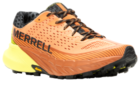 Merrell Agility Peak 5 Trail Running Shoes for Men - Melon/Hiviz - 10M