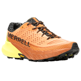 Merrell Agility Peak 5 Trail Running Shoes for Men - Melon/Hiviz - 12M