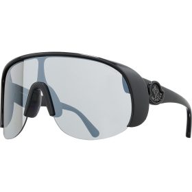 Moncler Grenoble Phantom Shield Sunglasses Shiny Black/Smoke, One Size