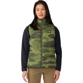 Mountain Hardwear Nevadan Down Vest - Women's Dark Pine Camo Print, L