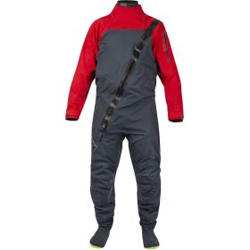 Mustang Survival Hudson Dry Suit + Latex Seals Admiral/Red, L