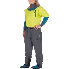 NRS Nomad Comfort-Neck Drysuit - Women's Chartreuse, L