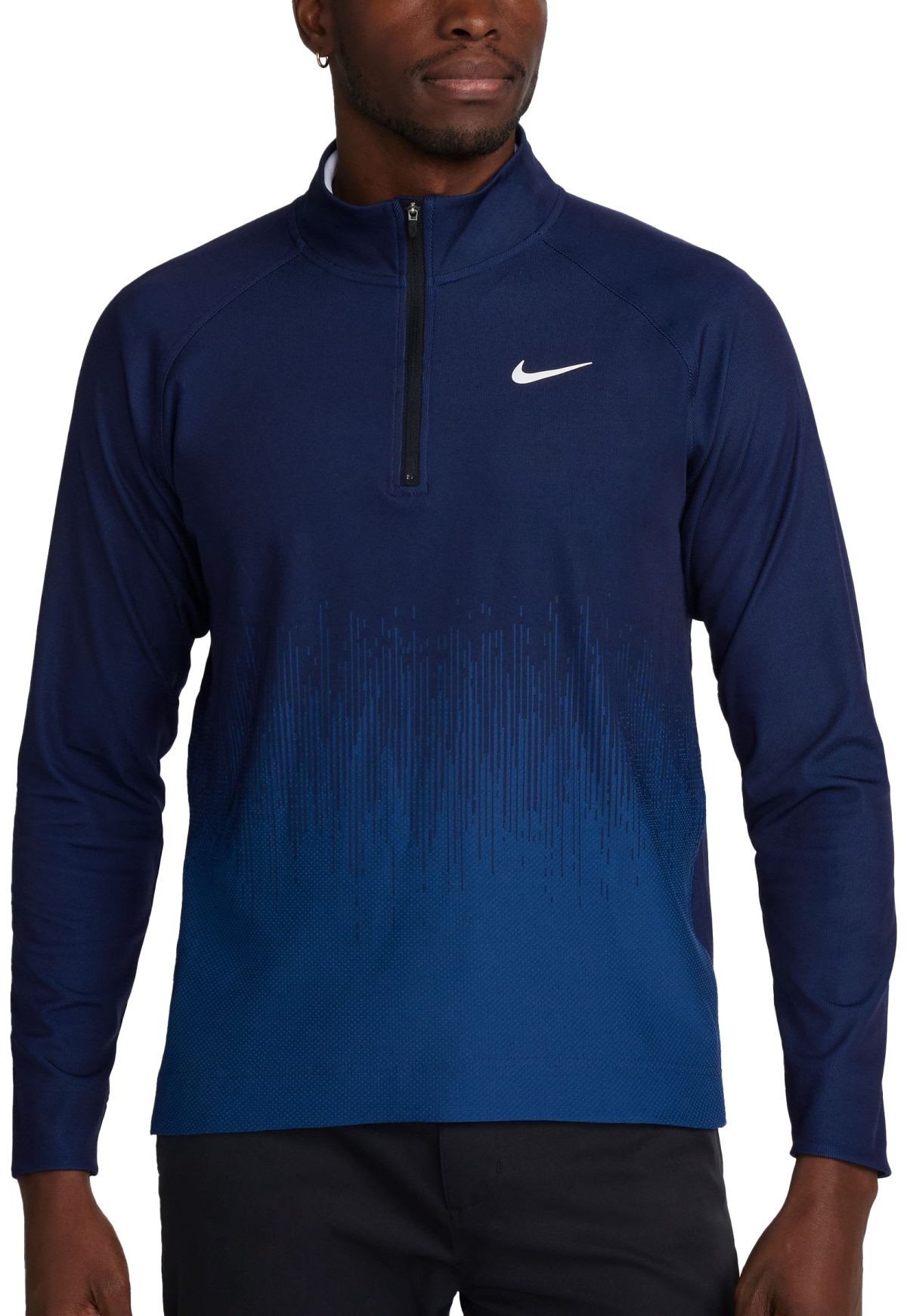 Nike Tour Dri-FIT ADV 1/2 Zip Men's Golf Pullover - Blue, Size: Small