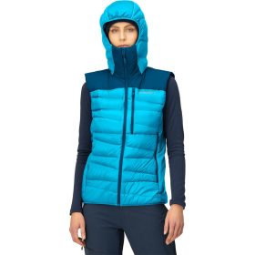 Norrona Falketind 750 Down Vest - Women's Aquarius/Mykonos Blue, S