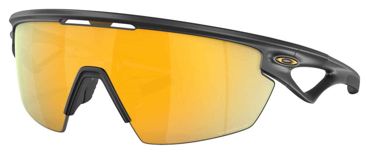 Oakley Adult Sphaera PRIZM Polarized Sunglasses, Men's, Matte Carbon/Prizm 24k Polarized
