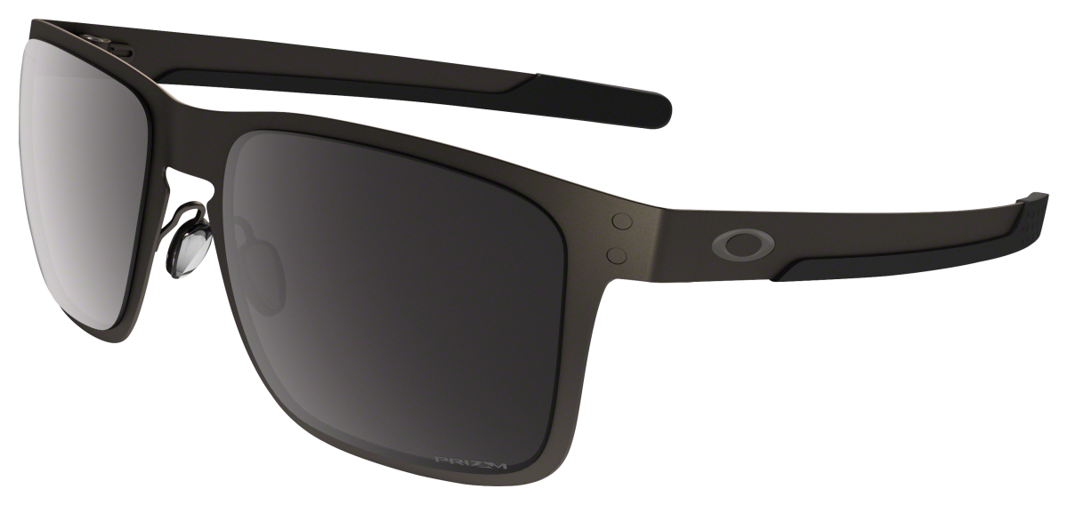 Oakley Holbrook Metal OO4123 Polarized Sunglasses - Matte Gunmetal/Prizm Black Iridium Mirror - Standard