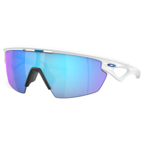 Oakley Sphaera OO9403 Prizm Grey Polarized Sunglasses - Matte White/Prizm Sapphire - Large