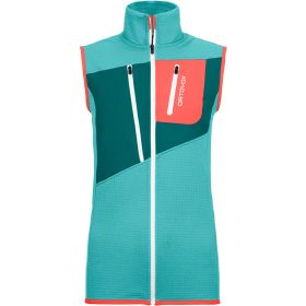 Ortovox Fleece Grid Vest - Women's Ice Waterfall, S