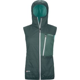 Ortovox Swisswool Piz Duan Vest - Women's Dark Arctic Grey, L