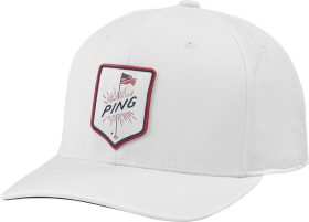 PING Old Glory Men's Golf Hat - White